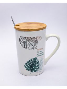 Voncasa - Mug with Lid (Bk1063)