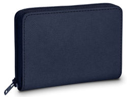 DailyObjects - Blue Ballistic Nylon Zipper Slim Card & Coin Wallet