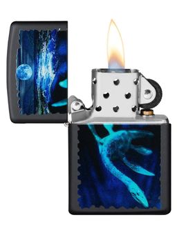 Zippo - Black Light Loch Ness Design Windproof Pocket Lighter