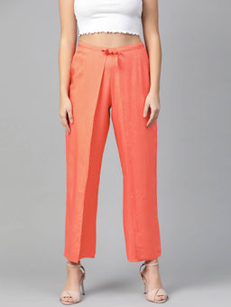 Pannkh - Women Front Tie-Up Palazzo