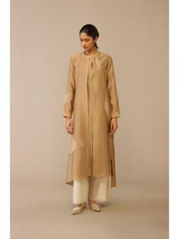 AMPM - Beige Dilzan Jacket with Inner and Palazzo (Set of 3)