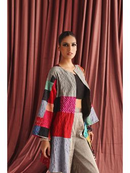 Twenty Nine - Multi-Colour Recycled Long Jacket