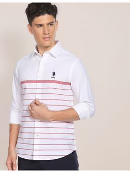 U.S. POLO ASSN. - Horizontal Stripe Dobby Casual Shirt