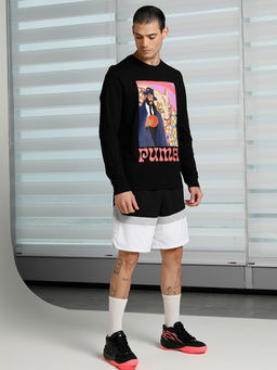 Puma - Run It Back Ls 3 Men Black T-shirt