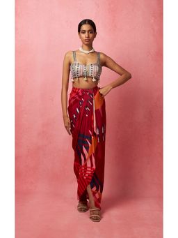 Vedika M - Multi-Color Draped Skirt (Set of 2)