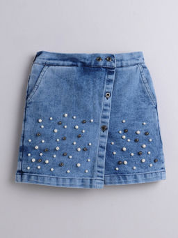 Hopscotch - Sparkle Street Denim Skort