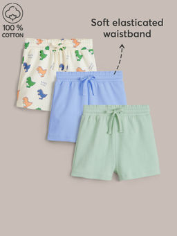 Hopscotch - 3-Pack Pure Cotton Roar-Some Shorts