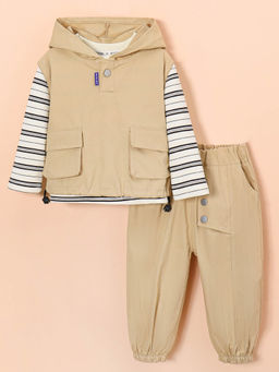 Hopscotch - 3-Pc Stripe Layer Pants Set