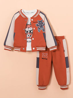 Hopscotch - 3-Pc Bear Character Jogger Set