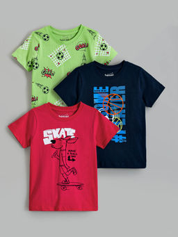 Hopscotch - 3-Pack Cotton Velocity Graphics T-shirts