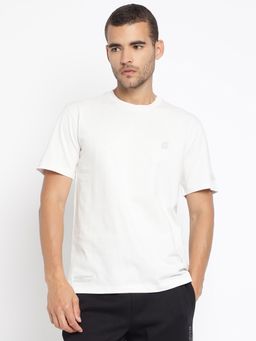 Guess - White Frah Pure Cotton Solid T-Shirt