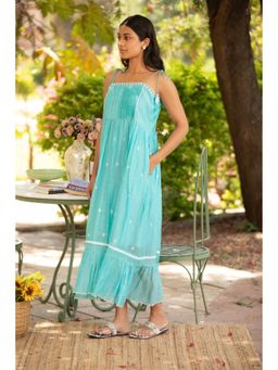 Amoree - Blue Strappy Dress