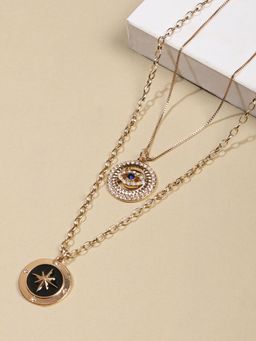 Lilly & Sparkle - Set of 2 Gold-Plated Necklace