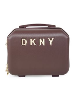 DKNY - ALLORE Burgundy Color ABS Material Hard Medium Size Beauty Case