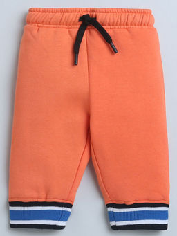 Hopscotch - Boys Orange Solid Joggers