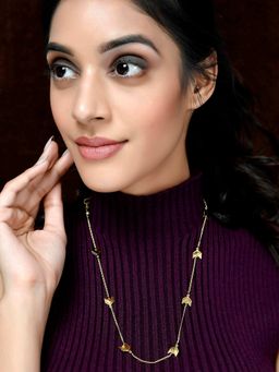 Shoshaa - Gold-Platead Handcrafted contemporary necklace