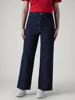 Levi's - Womens Dark-Blue Loose Fit High Rise Redloop Jeans