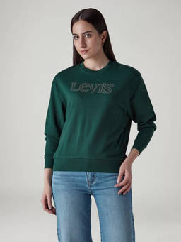 Levi's - Womens Logo Printed Regular Fit Sweatshirt