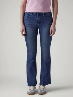 Levi's - Womens 726 Indigo Flared Fit High Rise Redloop Jeans