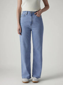 Levi's - Womens Light-Blue Comfortable Fit High Rise Jeans