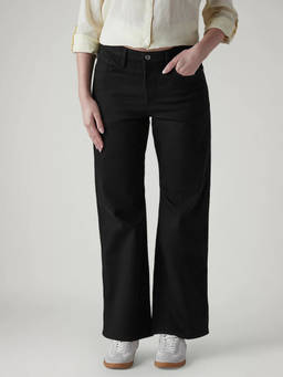 Levi's - Womens Black Loose Bootcut Fit Mid Rise Redloop Jeans