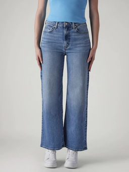 Levi's - Womens Light-Blue Comfortable Fit High Rise Cinch Redloop Jeans
