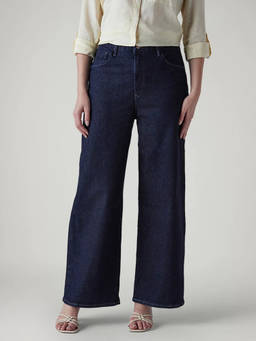 Levi's - Womens Dark-Blue Comfortable Fit High Rise Cinch Redloop Jeans