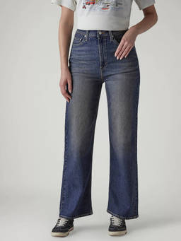Levi's - Womens Blue Ribcage Flared Fit High Rise Jeans