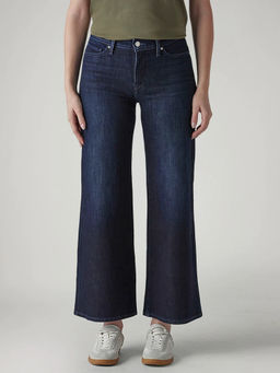 Levi's - Womens Dark-Blue Wedgie Regular Fit High Rise Jeans