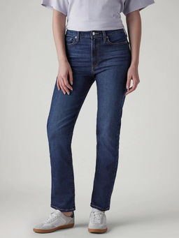 Levi's - Womens Blue Wedgie Regular Fit High Rise Jeans