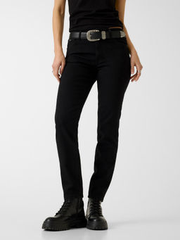 Guess - Slim Fit Button and Zip Denim Jeans Black