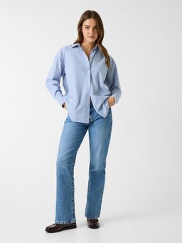 Guess - Regular Fit Button and Zip Denim Jeans Blue