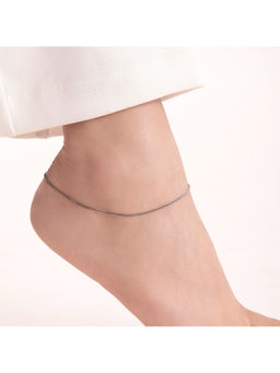 Zavya - Black Rhodium 925 Sterling Silver Anklet