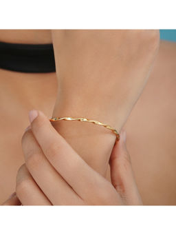 Zavya - Gold Plated 925 Sterling Silver Plain Bangle