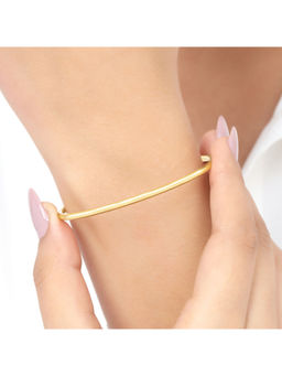 Zavya - Gold Plated 925 Sterling Silver Plain Bangle