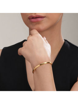 Palmonas - Womens Waterproof and Anti-Tarnish Gold Plain Stackable Bangle