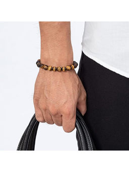 NVR - Brown Natural Crystal Beaded Tiger Eye Gemstone Bracelet