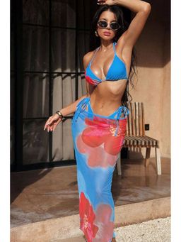 FancyPants - Miami Blue Bra With Panty And Cover Up