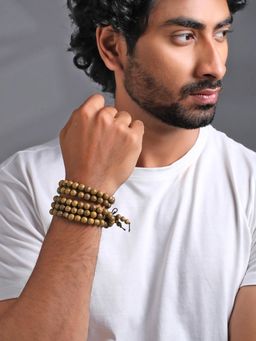 Yellow Chimes - Mens Stretchable Stack Multi Layered Handmade Bracelet