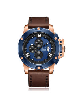 Alexandre Christie - Mens Blue Chronograph Casual Watch (6295MCLURBU) (M)