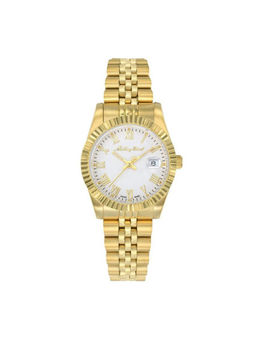 Mathey-Tissot - Women White Mathy Iii Roman Quartz Dial Analog Watch (D810PBRI) (M)