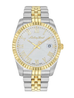 Mathey-Tissot - Men White Mathy Iii Roman Quartz Dial Analog Watch (H810BBR) (M)