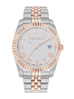 Mathey-Tissot - Men White Mathy Iii Roman Quartz Dial Analog Watch (H810BRA) (M)