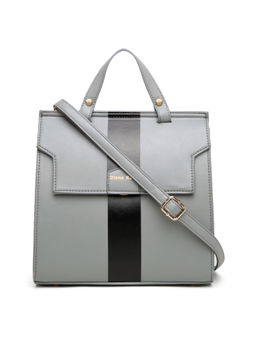 Diana Korr - Grey Solid Faux Leather Handbag