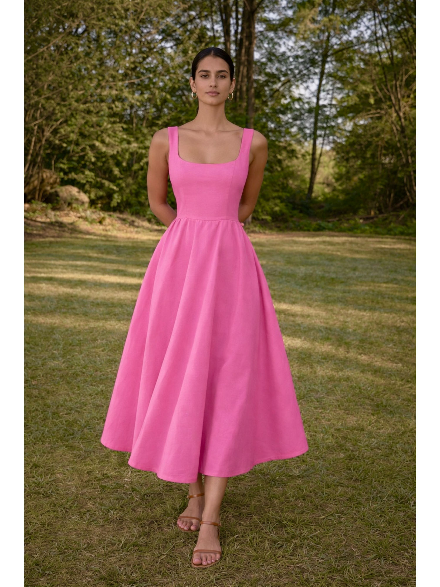 myclo Pink Midi Dress-picture-26