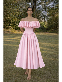 Myclo - Baby Pink Midi Dress