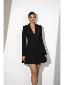 Myclo - Black Tailored Blazer Mini Dress