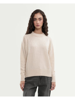 RAREISM - Solid Light Beige Women's Sweater