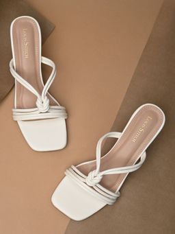 Louis Stitch - Women White Cross Knot Stiletto Heels
