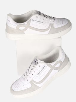 Louis Philippe - Men White & Grey Sneakers